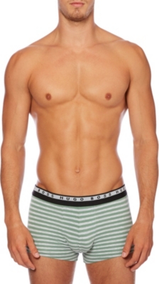 HUGO BOSS Striped stretch-cotton trunks