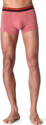 HUGO BOSS Striped stretch-cotton trunks