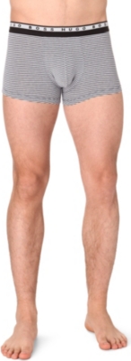 HUGO BOSS Striped stretch-cotton trunks