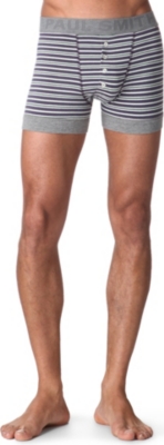 PAUL SMITH Striped four-button trunks