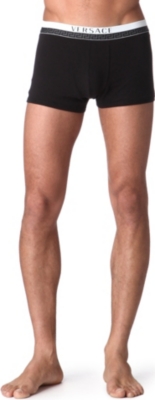 VERSACE Low-rise meander-print trunks