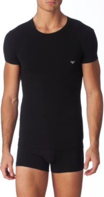 ARMANI Eagle crew neck t&ndash;shirt