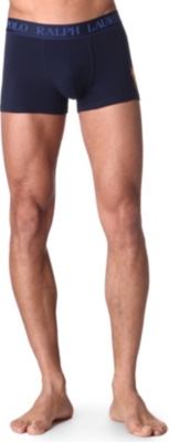 RALPH LAUREN Big Pony stretch-cotton trunks