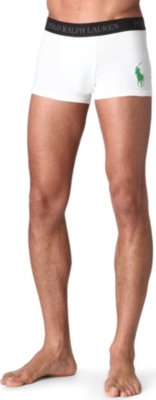 RALPH LAUREN Big Pony stretch-cotton trunks