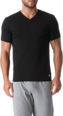 RALPH LAUREN Two pack cotton v-neck t&ndash;shirts