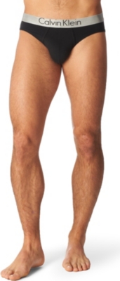 CALVIN KLEIN Chrome low&ndash;rise briefs