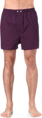 DEREK ROSE Arlo Rose-logo woven boxer shorts
