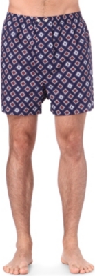 DEREK ROSE Nelson square-print boxer shorts