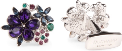 DUCHAMP Corsage crystal cufflinks