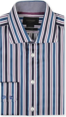 DUCHAMP Hurlington tailored-fit single-cuff shirt