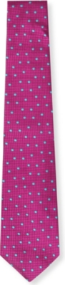 DUCHAMP Textured spot silk tie