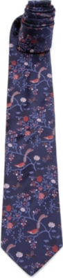 DUCHAMP Ornate Orchard silk tie