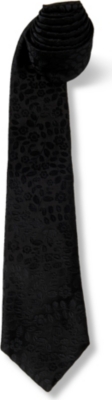 DUCHAMP Pansy Bloom tie (Black