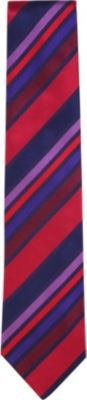 DUCHAMP Heavy stripe silk tie
