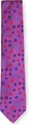 DUCHAMP Random spot silk tie