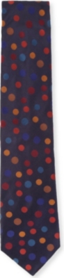 DUCHAMP Random spot silk tie