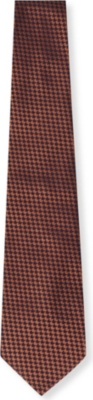DUCHAMP Small chequer silk tie