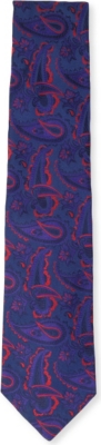 DUCHAMP Paisley mix silk tie