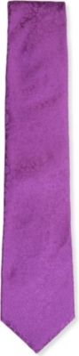 DUCHAMP Pastoral rose silk tie