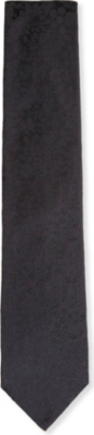 DUCHAMP Pastoral rose silk tie