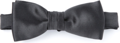 DUCHAMP Plain satin bow tie