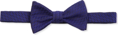 DUCHAMP Textured pattern bow tie