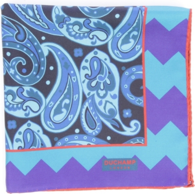 DUCHAMP Eros Paisley pocket square