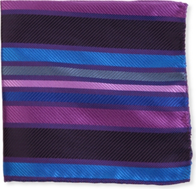 DUCHAMP Heavy stripe pocket square