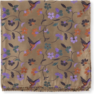 DUCHAMP Swallow garden pocket square