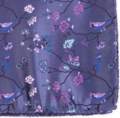 DUCHAMP Garden bird pocket square