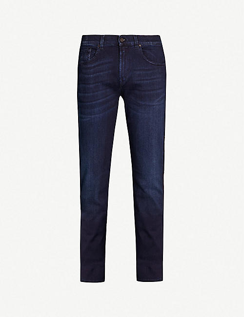 7 FOR ALL MANKIND: Slimmy Tapered Luxe Performance Plus slim-fit tapered jeans
