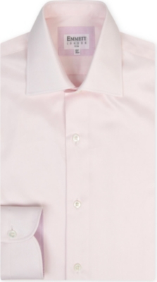 EMMETT LONDON Chelsea-collar slim-fit single-cuff shirt