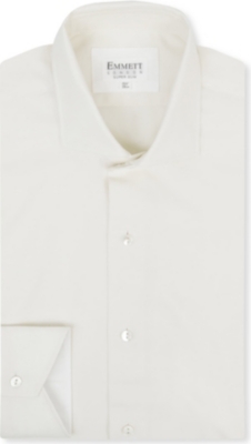 EMMETT LONDON Oxford super-slim single-cuff shirt