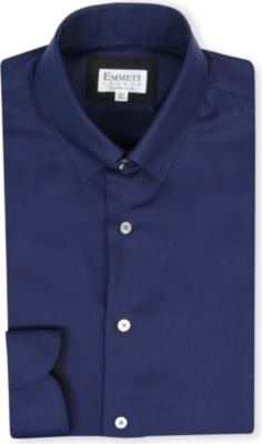 EMMETT LONDON Royal Oxford super-slim fit single-cuff shirt