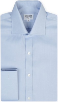 EMMETT LONDON Royal Oxford slim-fit double-cuff shirt