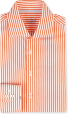 VAN LAACK Rivara tailored bengal-stripe single-cuff shirt
