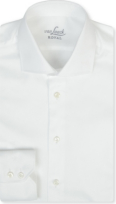 VAN LAACK Rivara tailored single-cuff textured shirt