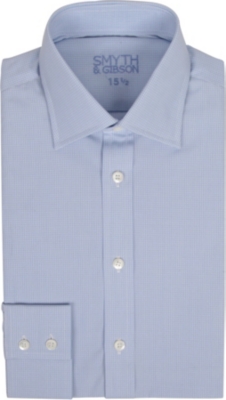 SMYTH & GIBSON Classic single-cuff checked shirt