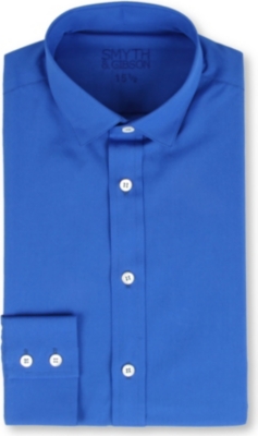 SMYTH & GIBSON Bright cotton-poplin shirt