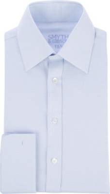 SMYTH & GIBSON Redford double-cuff chevron shirt