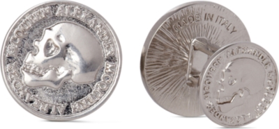 ALEXANDER MCQUEEN Skull coin cufflinks
