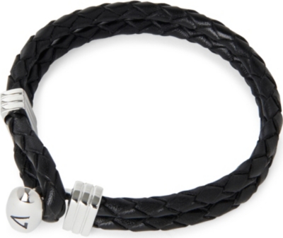 SEVEN LONDON Oval leather bracelet