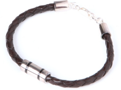SEVEN LONDON Classic bar and leather bracelet