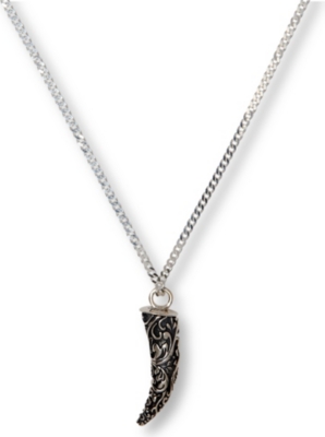 SEVEN LONDON Sunken Pattern Tusk pendant