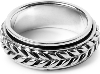 SEVEN LONDON Flowing weave rotating ring
