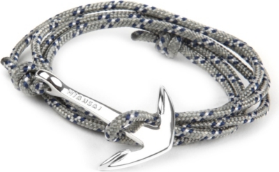 MIANSAI Silver rope and anchor bracelet