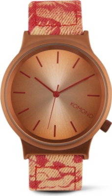 KOMONO Hawaiian Sunset printed watch