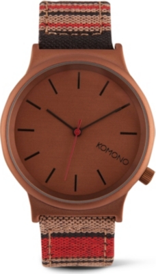 KOMONO Dock Stripe printed watch