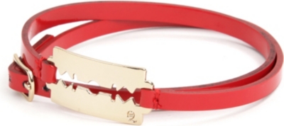 MCQ ALEXANDER MCQUEEN Triple-wrap razor bracelet