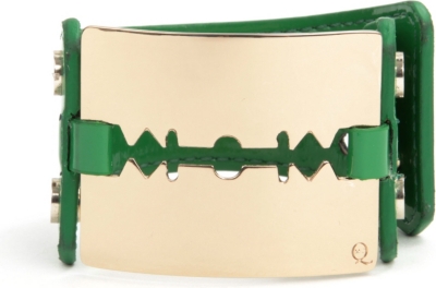 MCQ ALEXANDER MCQUEEN Patent razor cuff